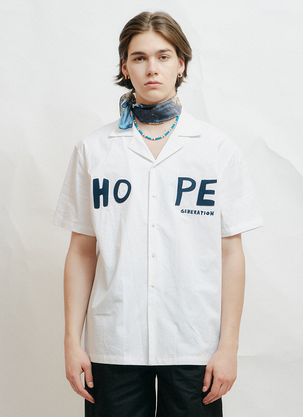 HOPE GENERATION EMBROIDERED SHIRTS (WHITE)